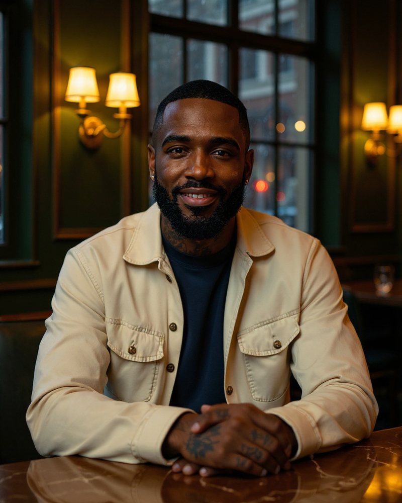 Jules Okafor, FoodVIP host (AI-generated)